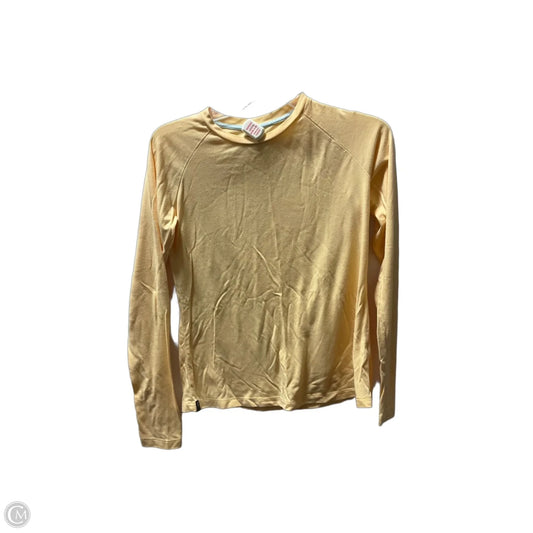 Athletic Top Long Sleeve Crewneck By Cmc In Yellow, Size: Xs