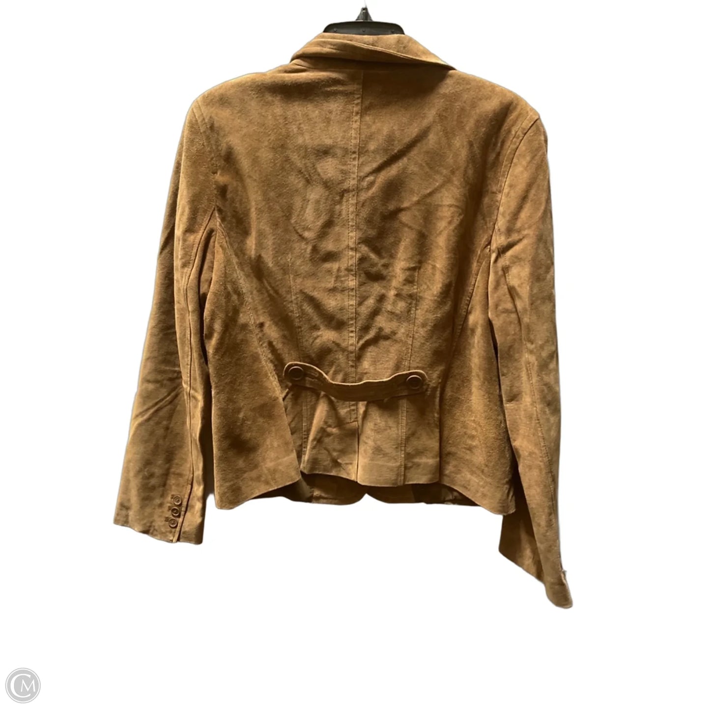 Jacket Leather By Loft In Tan, Size: 16