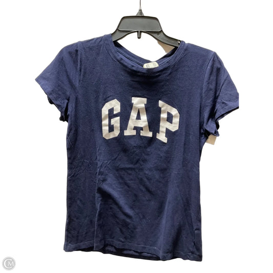 Top Short Sleeve Basic By Gap In Navy, Size: M