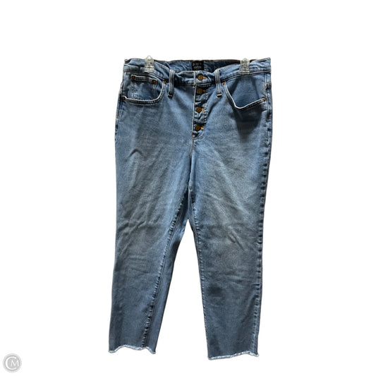 Jeans Straight By J. Crew In Blue Denim, Size: 8