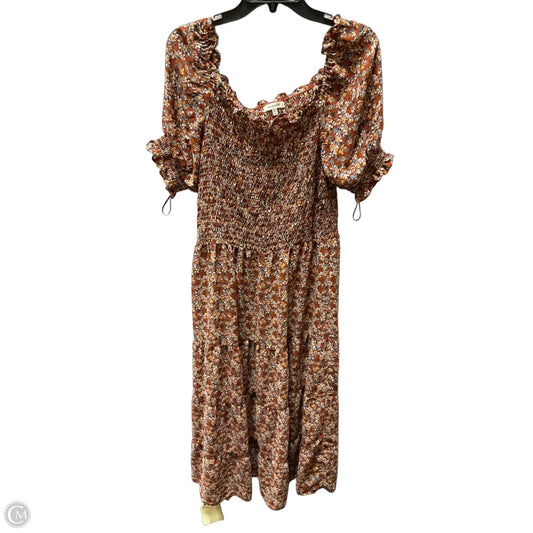 Dress Casual Maxi By Max Studio In Floral Print, Size: Xl