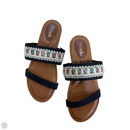 Sandals Flats By The Sak In Black, Size: 8
