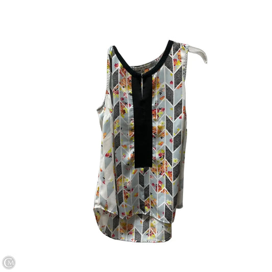 Top Sleeveless By Cabi In Multi-colored, Size: M