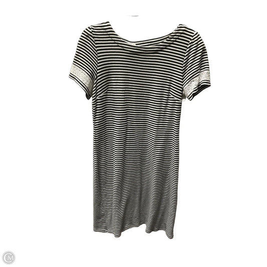 Dress Casual Midi By Talbots In Striped Pattern, Size: M