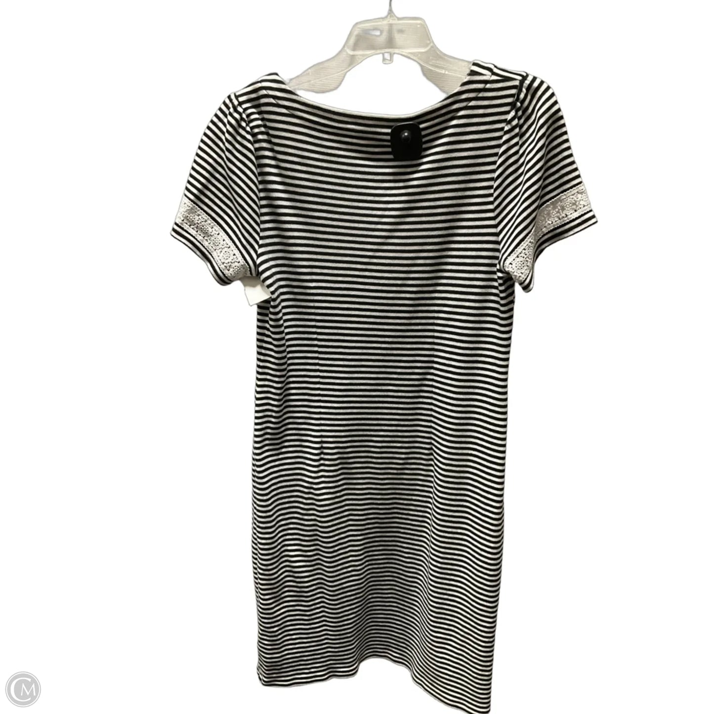Dress Casual Midi By Talbots In Striped Pattern, Size: M