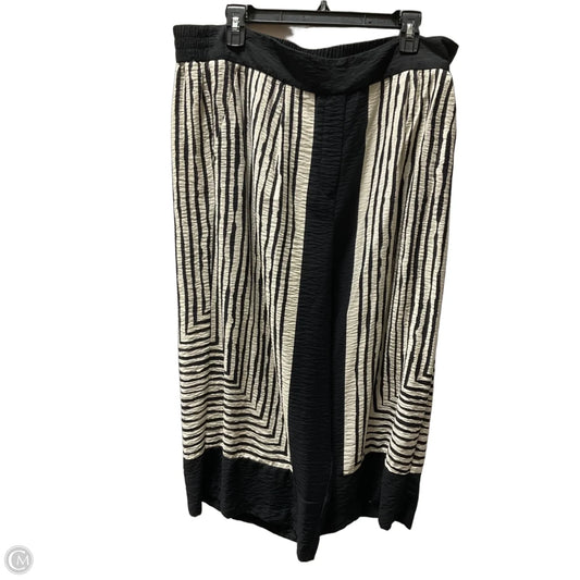 Pants Wide Leg By Simply Vera In Black & Cream, Size: Xlp