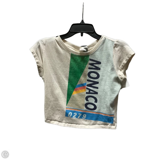 Top Short Sleeve By Daily Practice By Anthropologie In Cream, Size: S