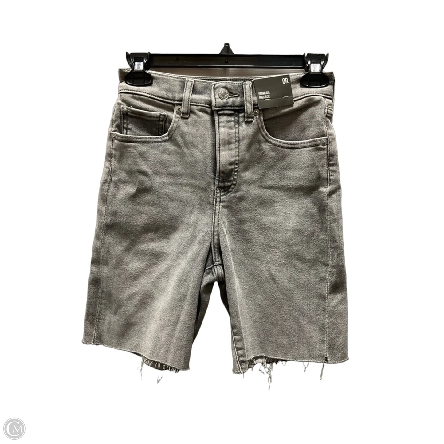 Shorts By Express In Grey Denim, Size: 0