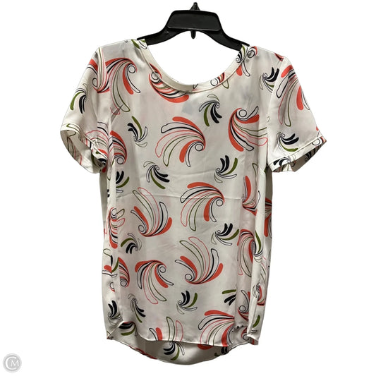 Top Short Sleeve By Ann Taylor In Multi-colored, Size: M