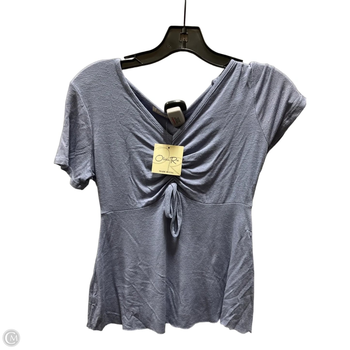 Top Short Sleeve By Olivia Rae In Blue, Size: S