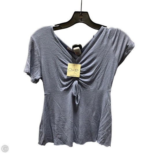 Top Short Sleeve By Olivia Rae In Blue, Size: S