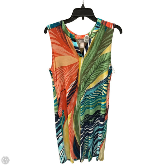 Dress Casual Midi By Chicos In Multi-colored, Size: L