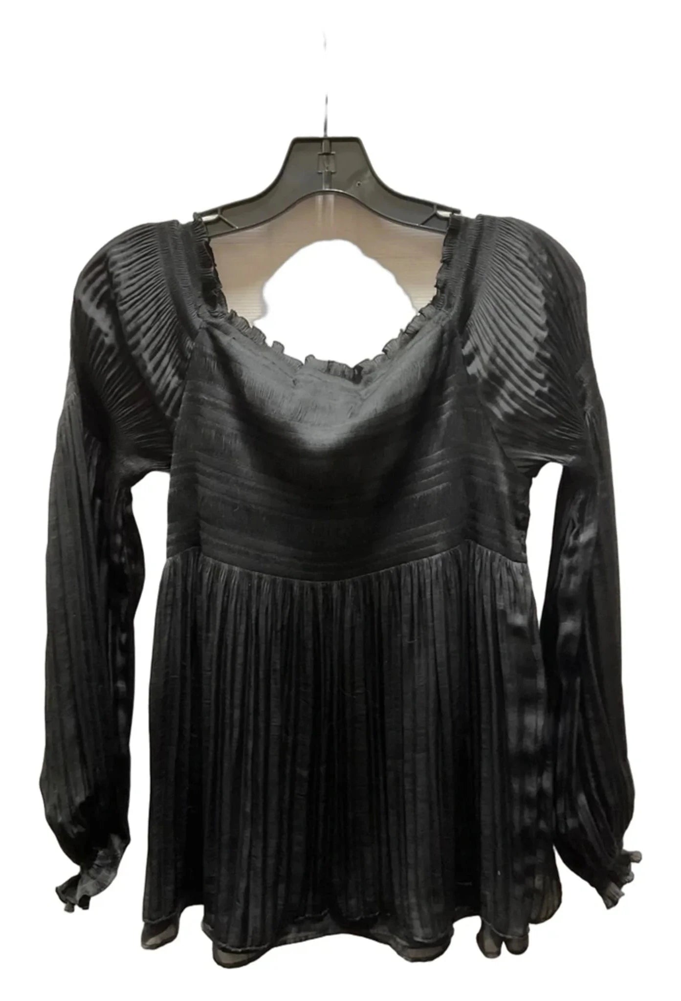 Top Long Sleeve Designer By Diane Von Furstenberg In Black, Size: S
