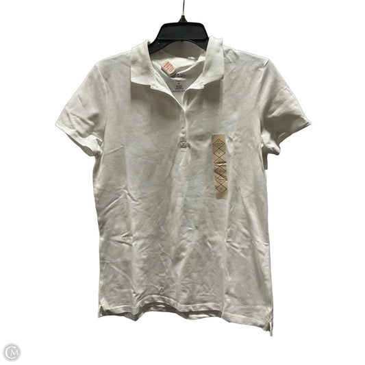 Top Short Sleeve By St Johns Bay In White, Size: M