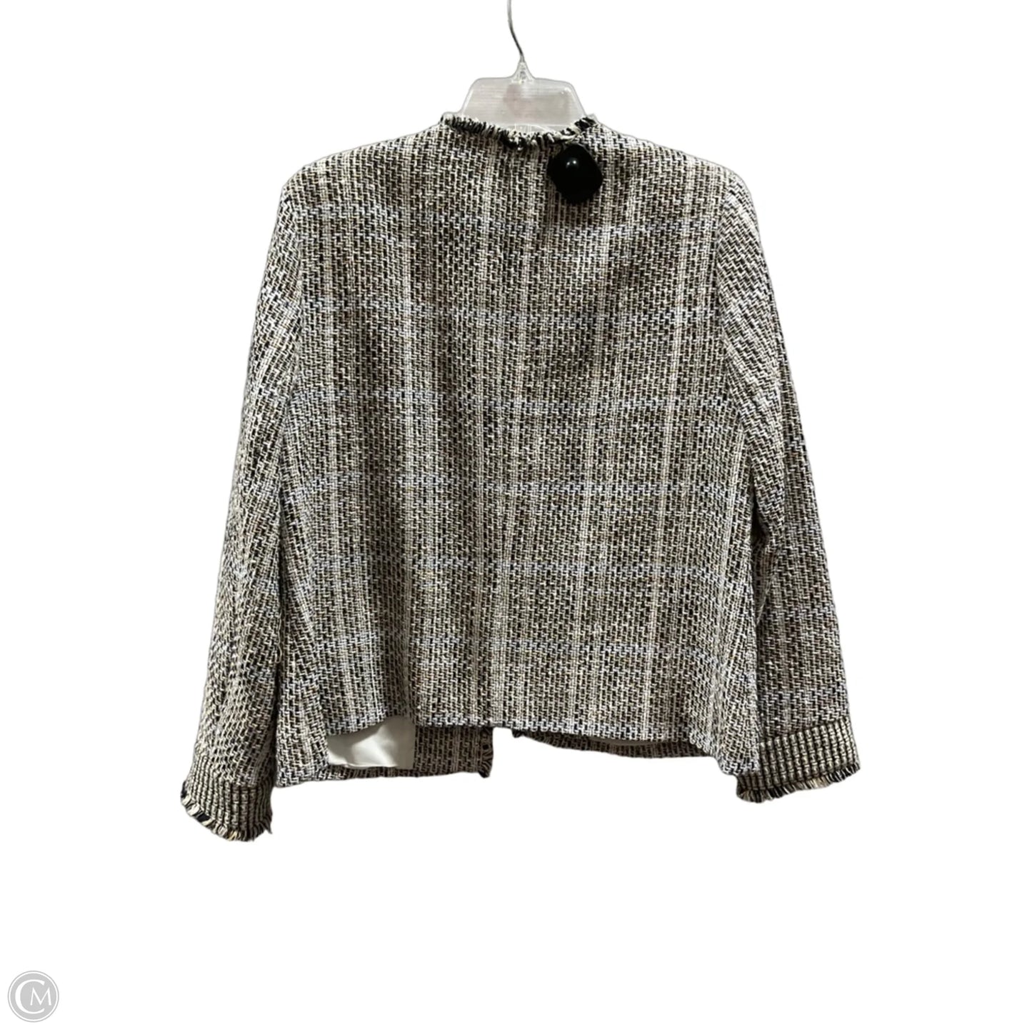Blazer By Chicos In Black & Cream, Size: L