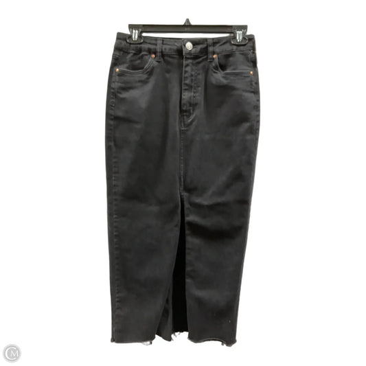 Skirt Maxi By Refuge In Black Denim, Size: S