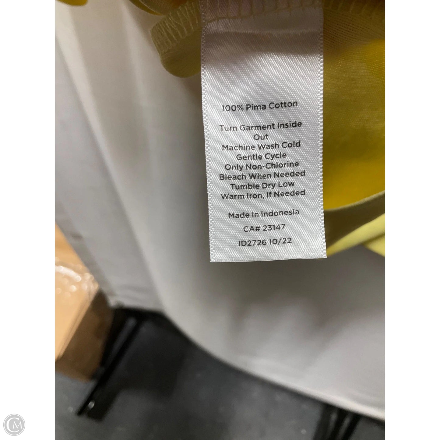 Top 3/4 Sleeve Basic By Talbots In Yellow, Size: Xl