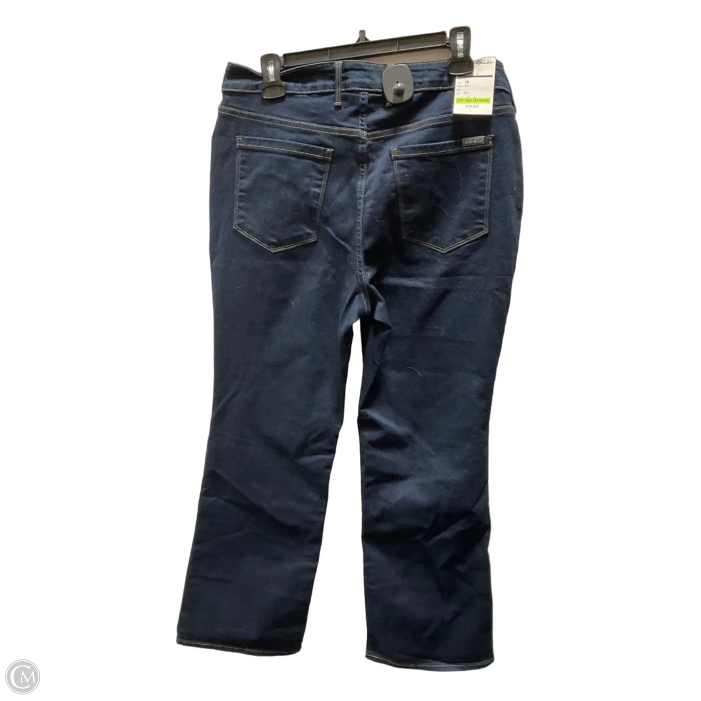 Jeans Boot Cut By Eddie Bauer In Blue Denim, Size: 14p