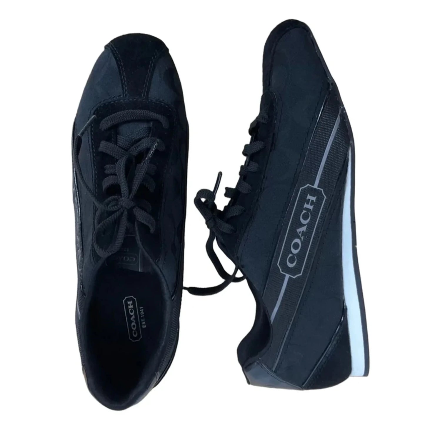 Shoes Designer By Coach In Black, Size: 10