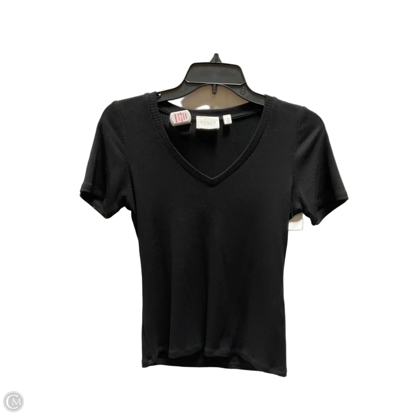 Top Short Sleeve By Cyrus In Black, Size: S