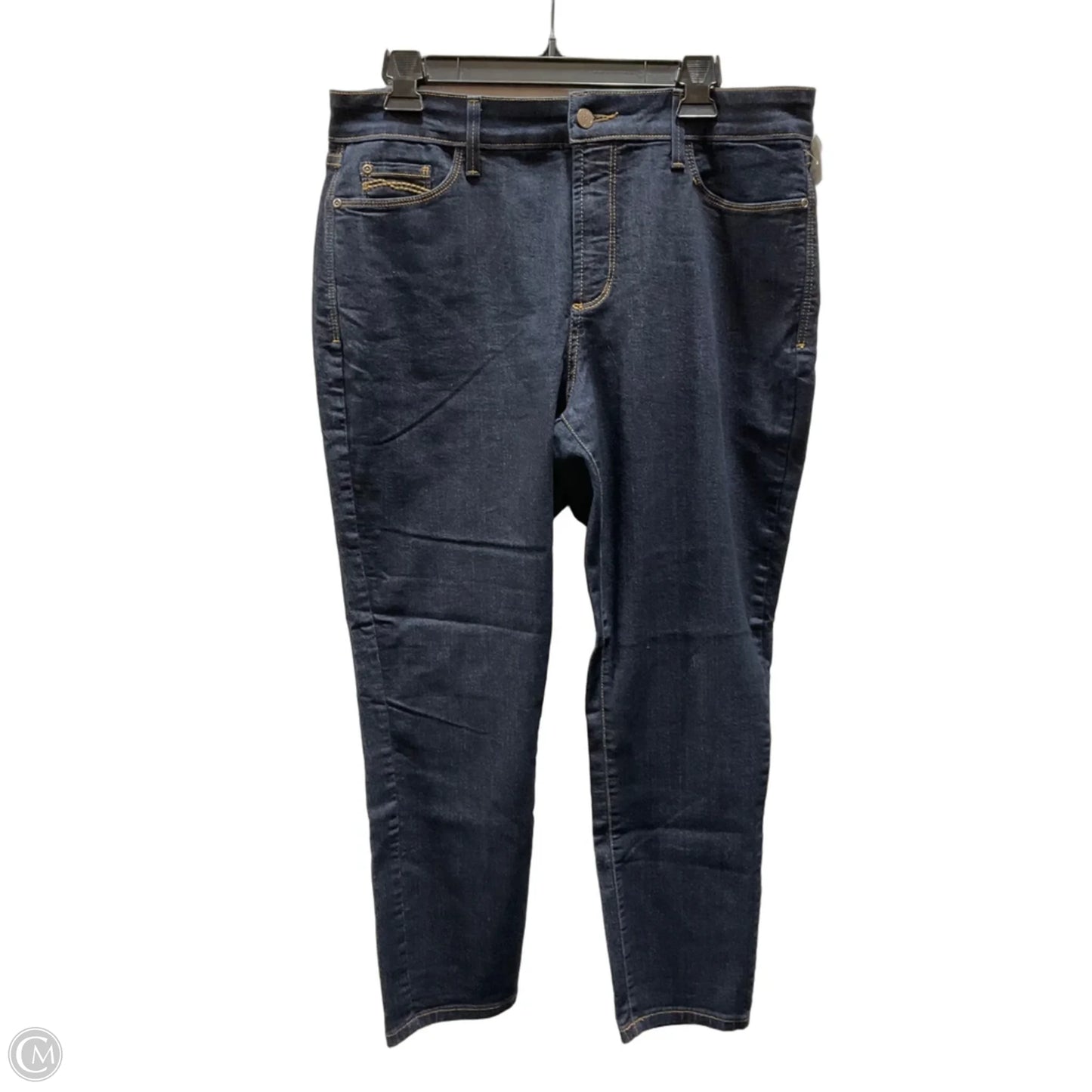 Jeans Straight By Not Your Daughters Jeans In Blue Denim, Size: 14
