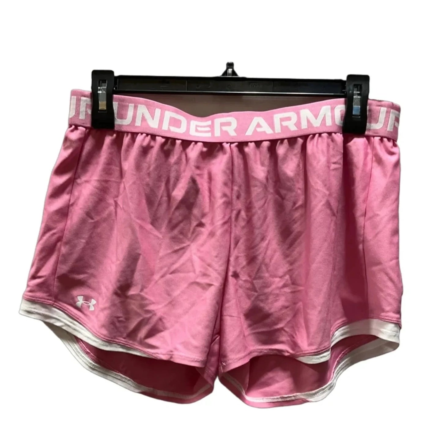 Athletic Shorts By Under Armour In Pink, Size: L