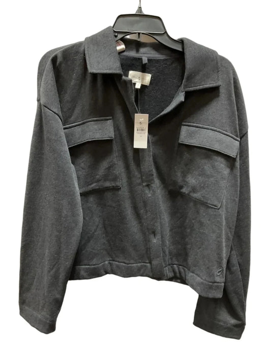 Top Long Sleeve By Lou And Grey In Grey, Size: M