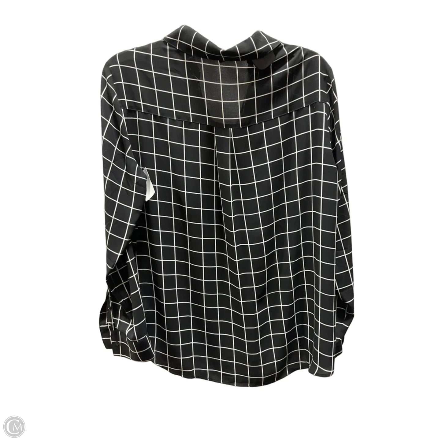Blouse Long Sleeve By Express In Black, Size: L