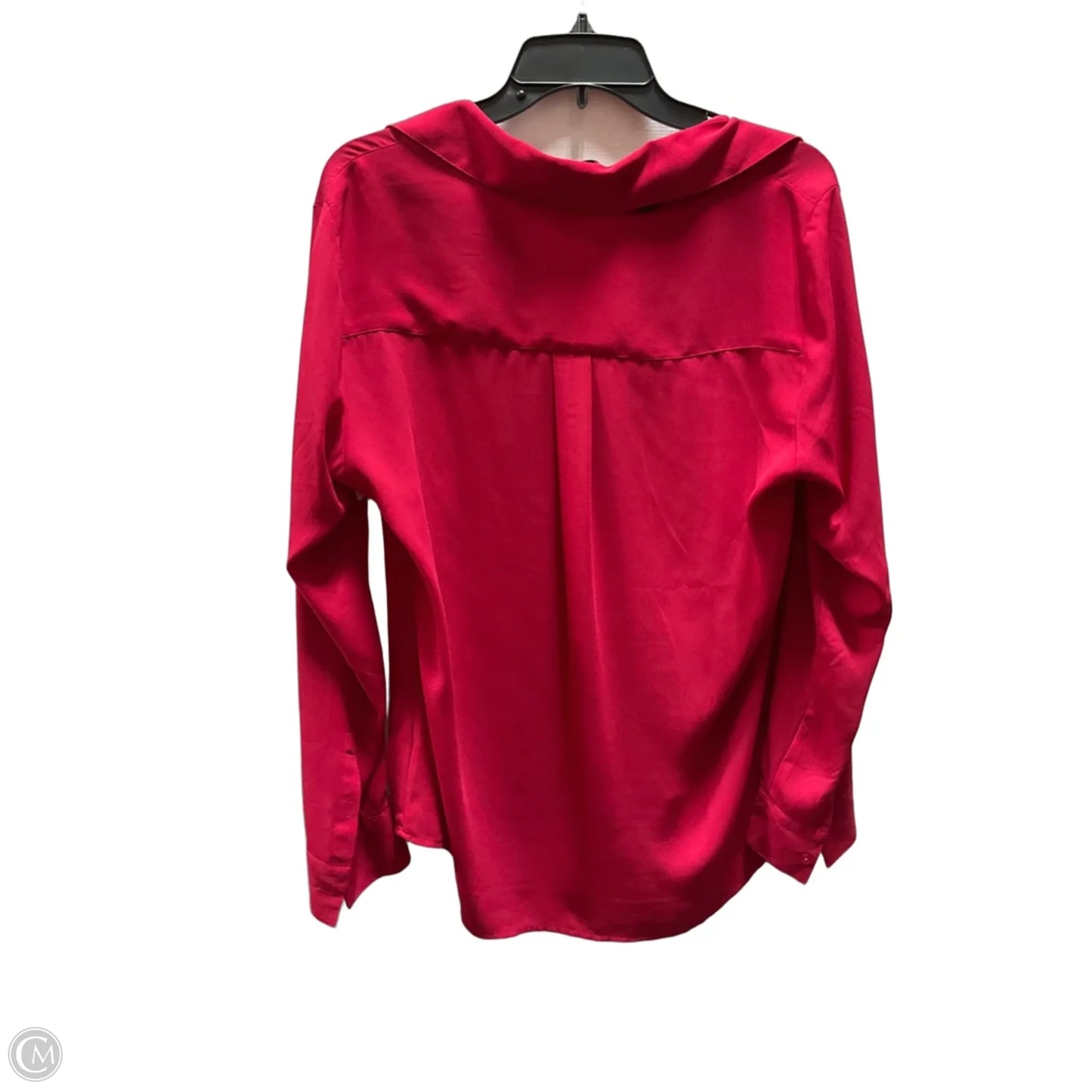 Blouse Long Sleeve By Express In Red, Size: L