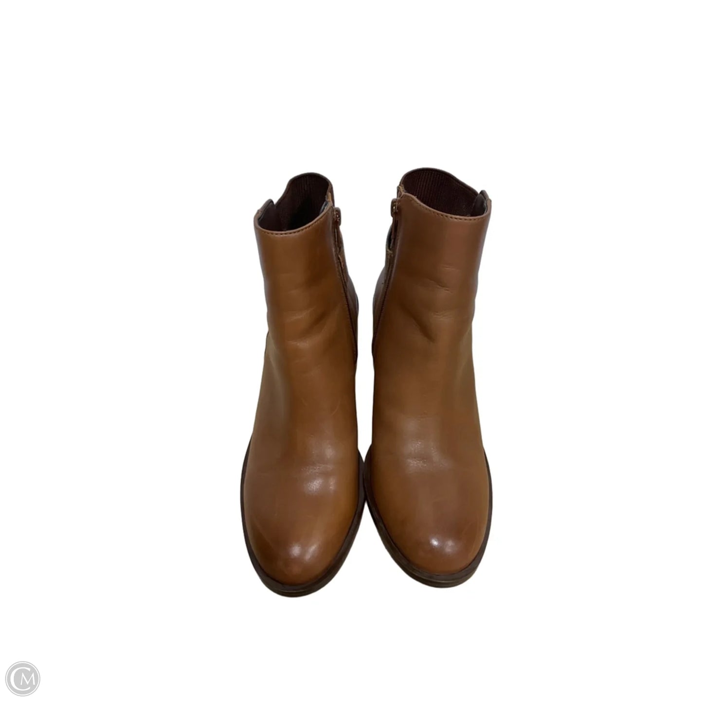 Boots Ankle Heels By Aldo In Brown, Size: 7.5