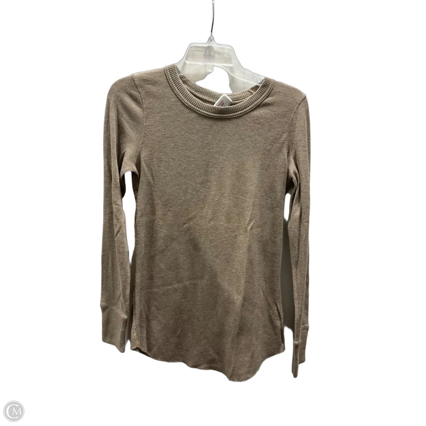 Top Long Sleeve Basic By Gap In Beige, Size: L