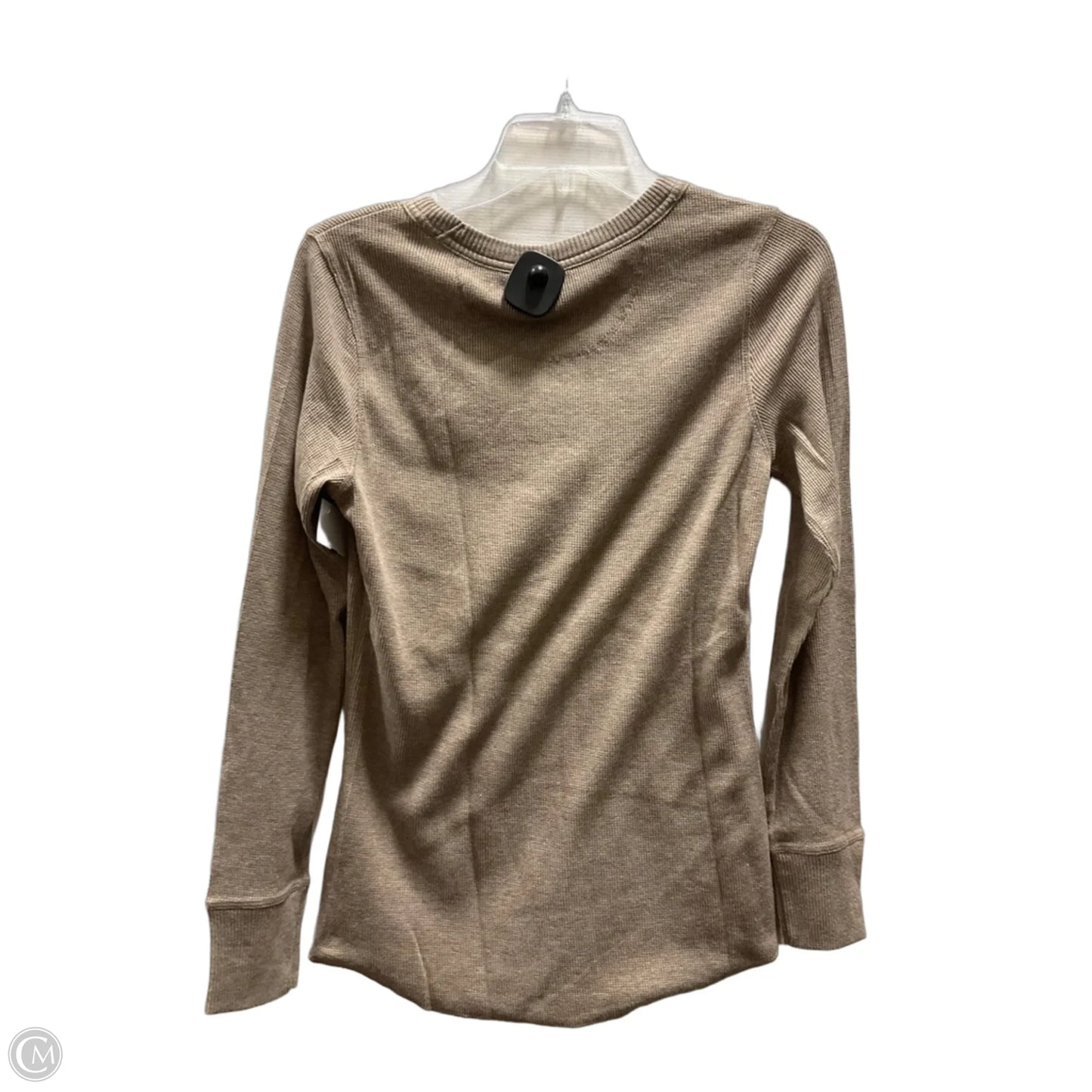 Top Long Sleeve Basic By Gap In Beige, Size: L