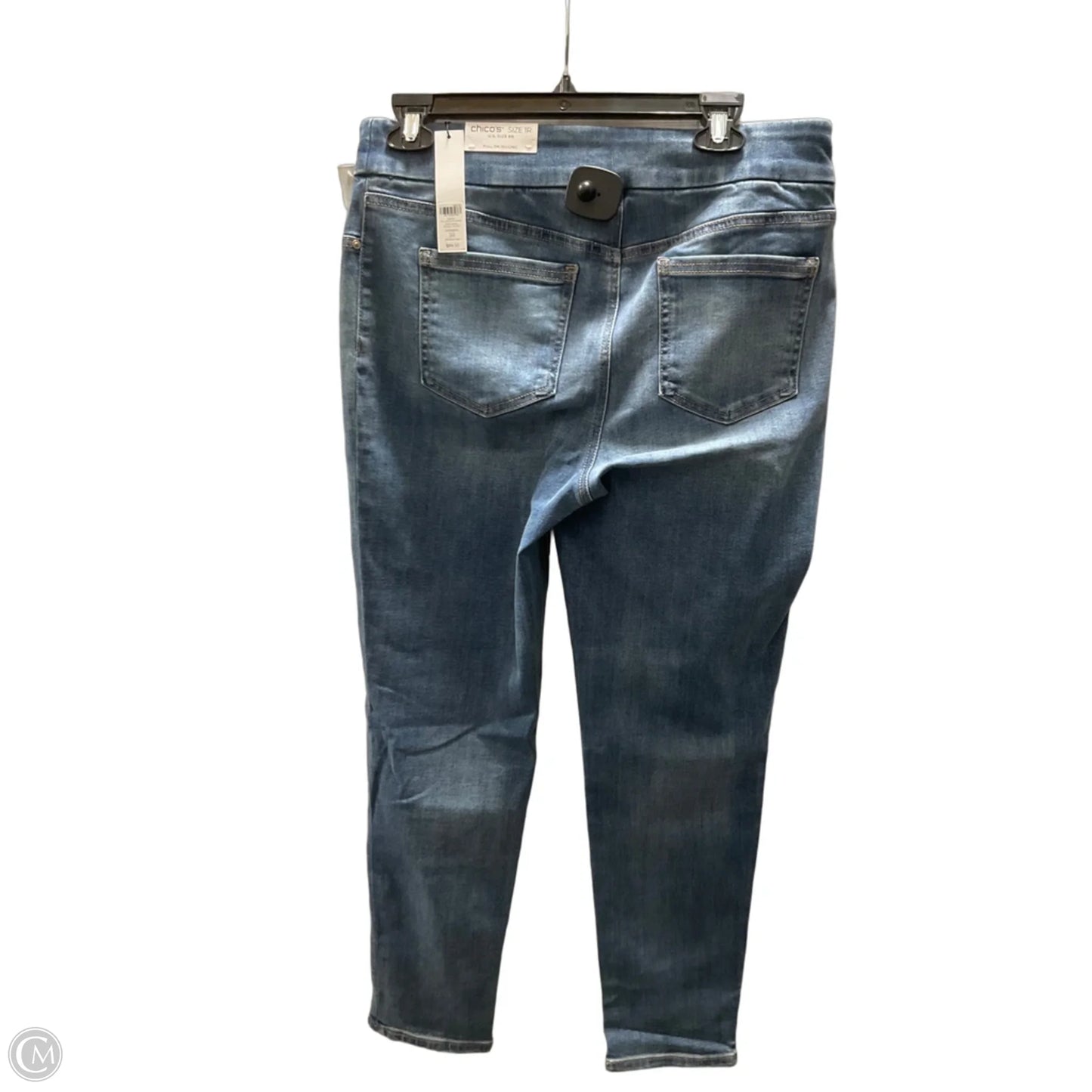 Jeans Jeggings By Chicos In Blue Denim, Size: 8