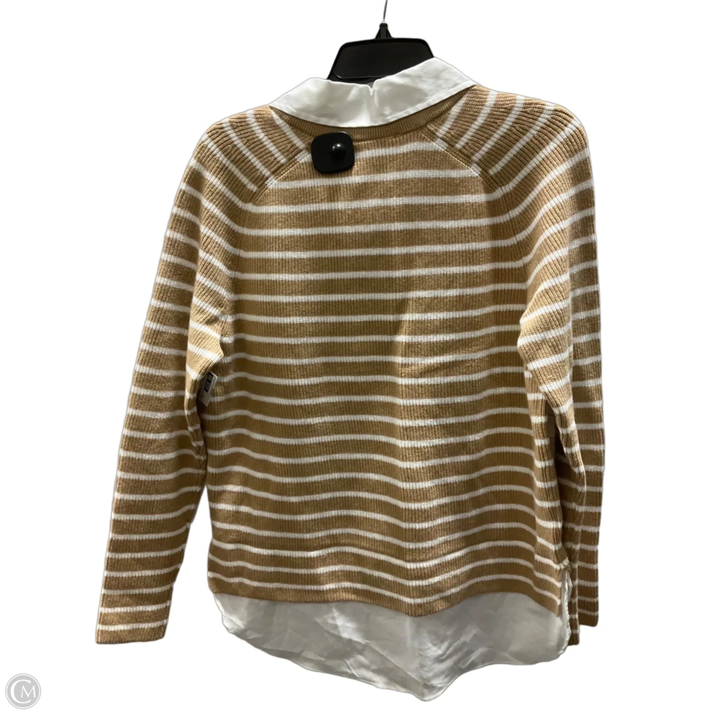 Sweater By Ann Taylor In Striped Pattern, Size: M