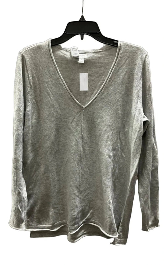 Top Long Sleeve By J. Crew In Grey, Size: Medium
