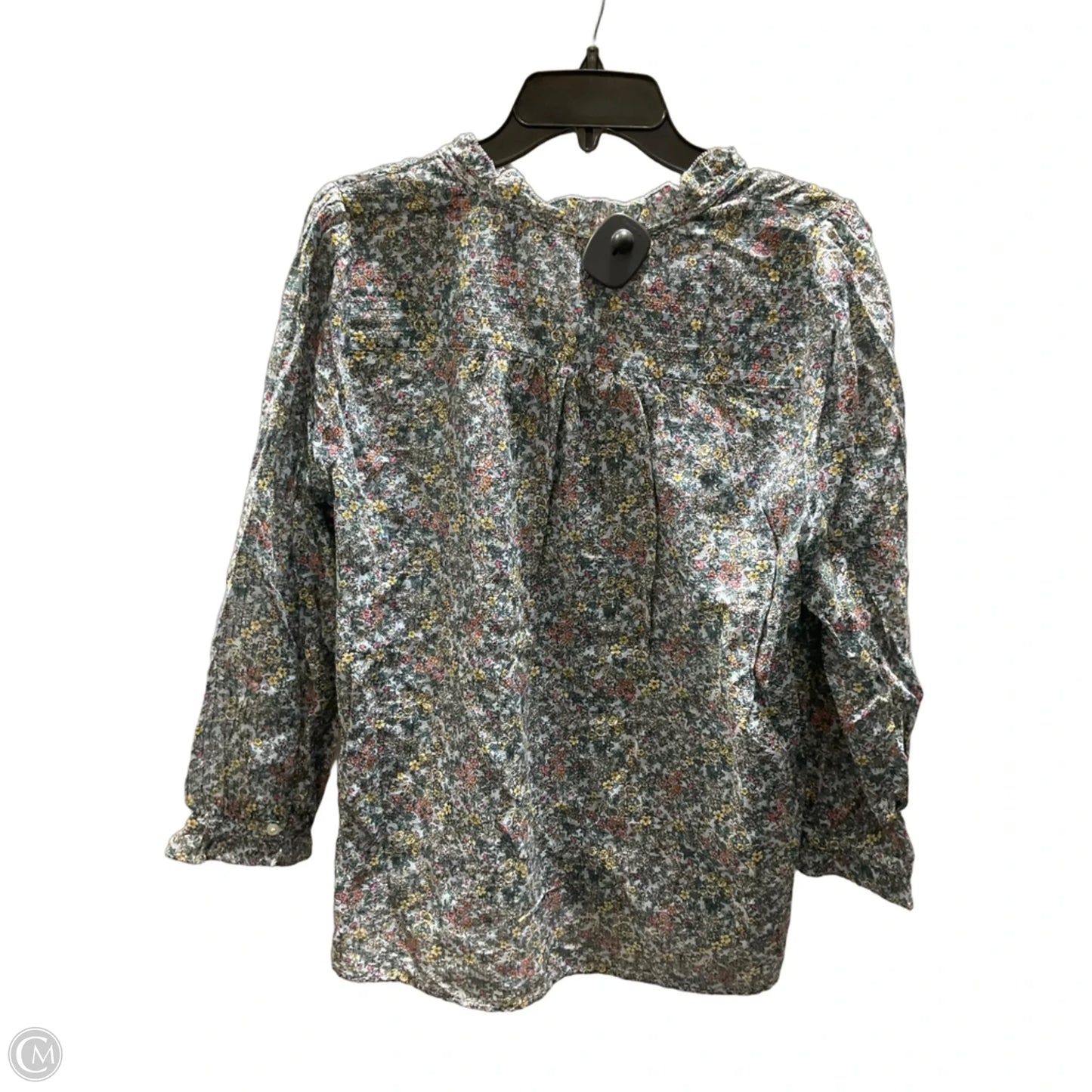 Top Long Sleeve By Loft In Floral Print, Size: M