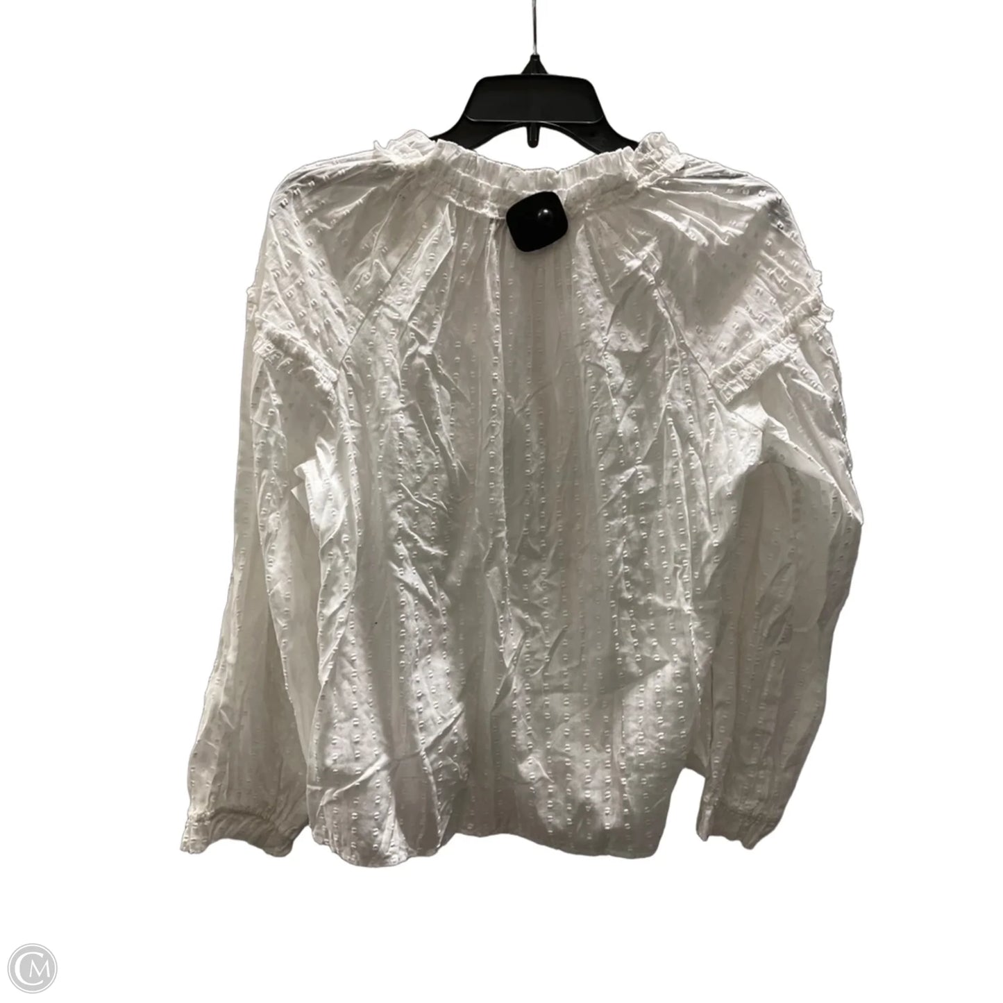 Top Long Sleeve By Vineyard Vines In White, Size: M