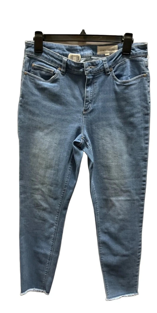 Jeans Skinny By Vince Camuto In Blue Denim, Size: 8