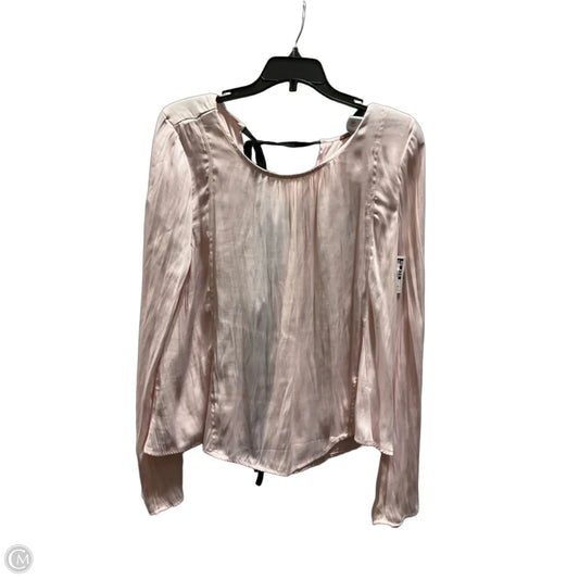 Top Long Sleeve By Free People In Pink, Size: M