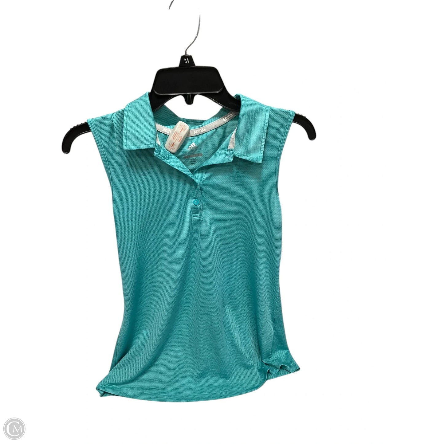 Athletic Tank Top By Adidas In Green, Size: S