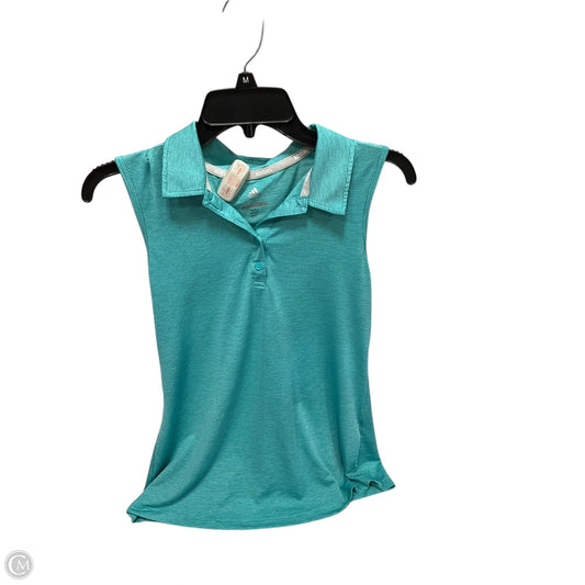 Athletic Tank Top By Adidas In Green, Size: S