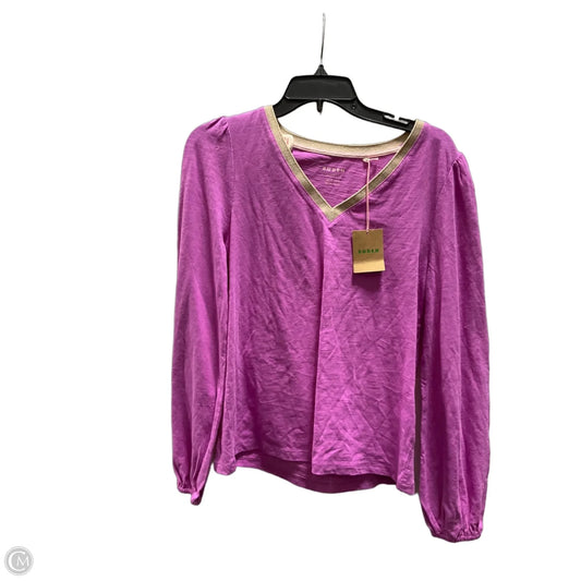 Top Long Sleeve By Boden In Purple, Size: 8