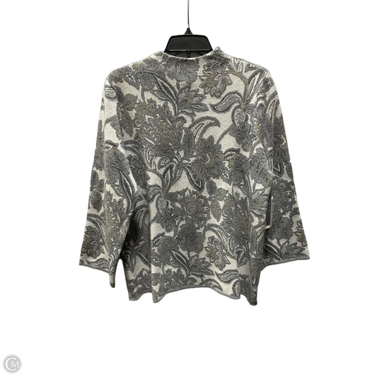 Top Long Sleeve By Chicos In Grey, Size: L