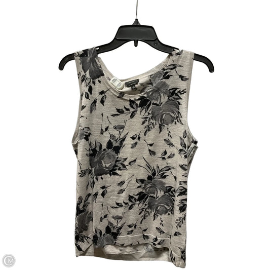 Top Sleeveless By Talbots In Floral Print, Size: L