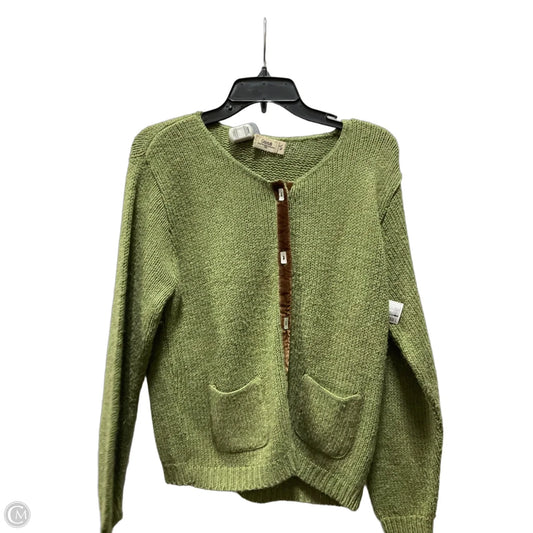 Cardigan By Clothes Mentor In Green, Size: L