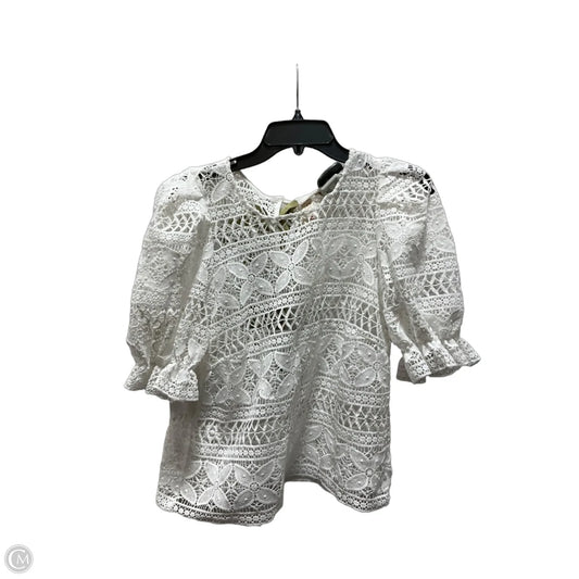 Top Short Sleeve By Dolan Left Coast In White, Size: M