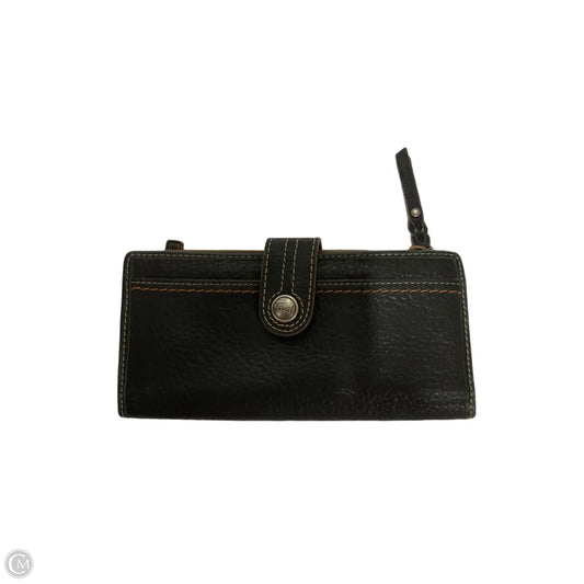 Wallet Leather By Fossil, Size: Large