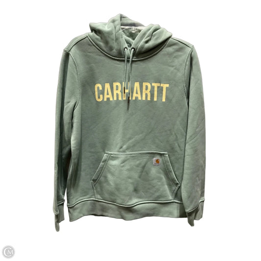 Sweatshirt Hoodie By Carhartt In Green, Size: L