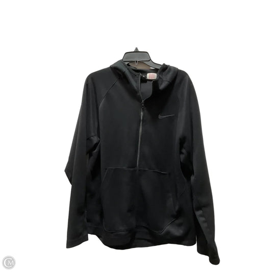 Sweatshirt Hoodie By Nike In Black, Size: L