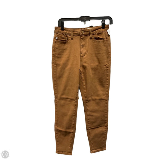 Jeans Skinny By Judy Blue In Brown Denim, Size: 2